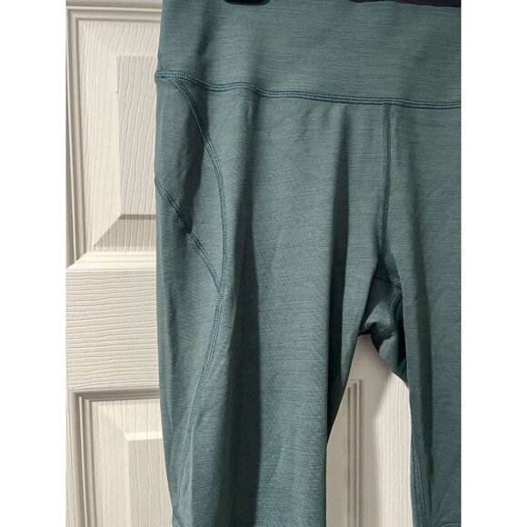 Outdoor Voices Heather Green Warm Up Cropped Leggings - Size M - Picture 3 of 8